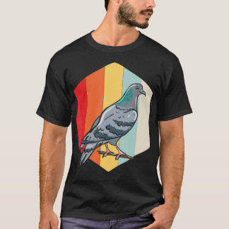 Camiseta O Proprietário da Pomba Retrô Dão Presente De Amor
