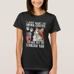 Camiseta O Proprietário de Gatos SÓ QUER BEBER CAFÉ DE PETR