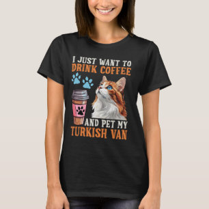 Camiseta O Proprietário de Gatos SÓ QUER BEBER CAFÉ DE PETR