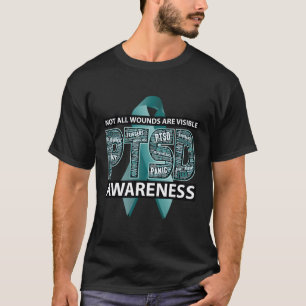 Camiseta O Ptsd Nem Todas As Feridas São Friso De Nuvem De