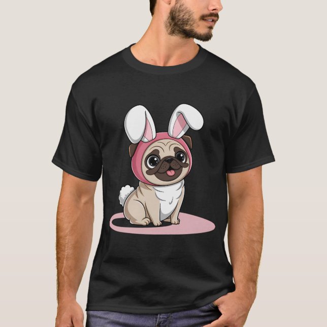 Camiseta O Pug Colorido (Frente)