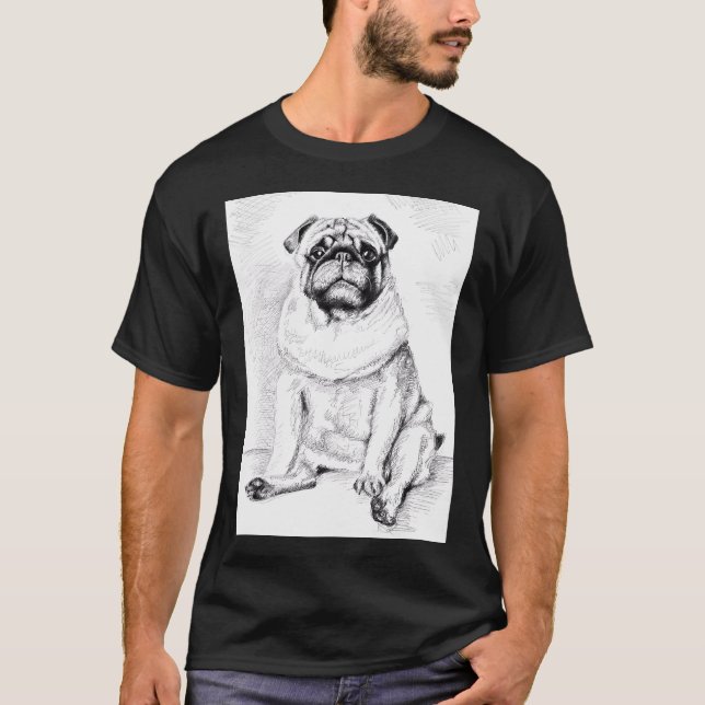 Camiseta O Pug - Der Mops (Frente)