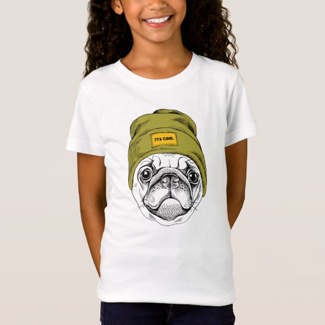 Camiseta O Pug | do hipster é legal (Frente)