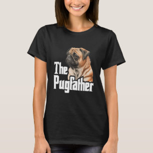 Camiseta O Pugfather - Dia dos Pais Amante de Cachorro Dono