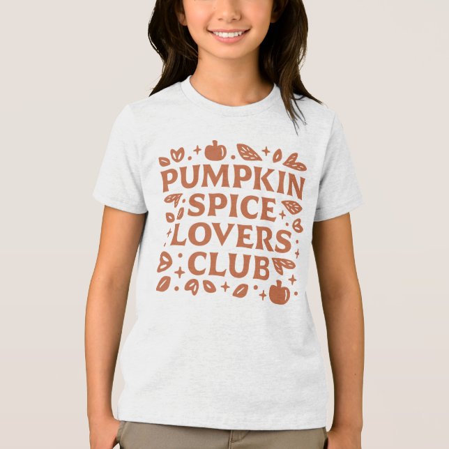 Camiseta O Pumpkin Spice Lovers Club (Frente)