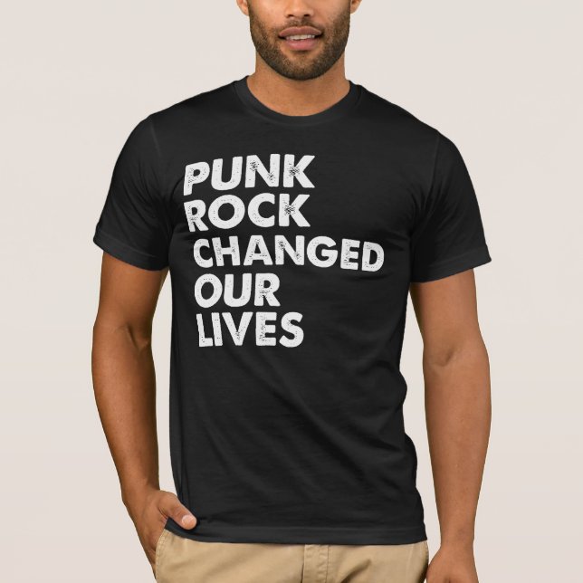 Camiseta O punk rock mudou nossas vidas (Frente)