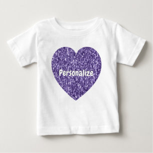 Camiseta O púrpura ultra violeta brilha pelo coração Person