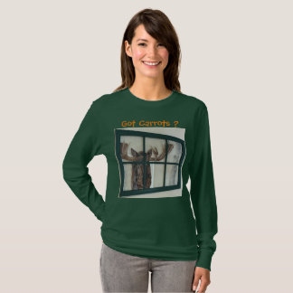 Camiseta O Quadro de Imagens de Mose Bonita na Janela Tem M