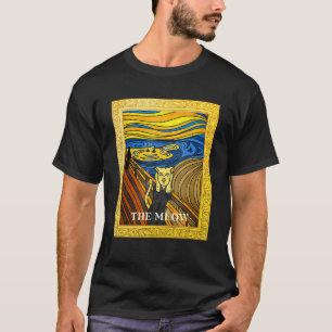 Camiseta O Quadro O Grito Munch Gatos Ratos O Mia Gato