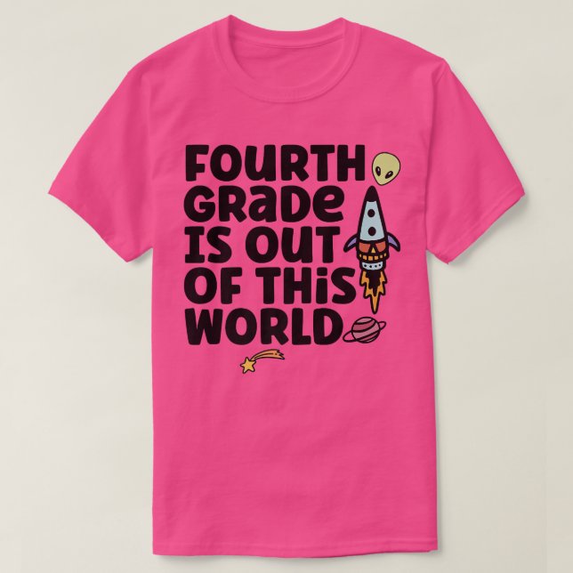 Camiseta O Quarto Grau Está Fora Deste Mundo (Frente do Design)