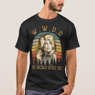 Camiseta O que a Dolly faria com o estilo de retrato de mús