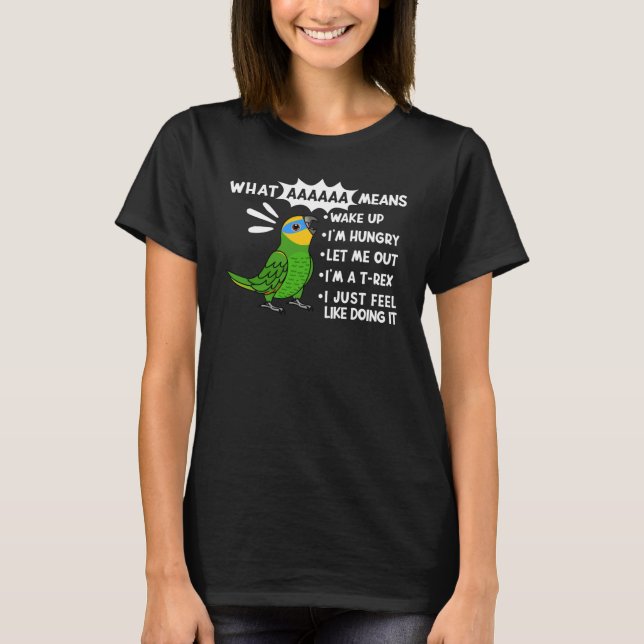 Camiseta O Que AAAAA Significa Que Grito Amazônia Alada Lar (Frente)
