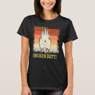 Camiseta O que acha de frango Bumbum de galinha
