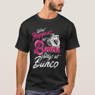 Camiseta O Que Acontece Em Bunco Fica Na Rainha Bunco Bunco