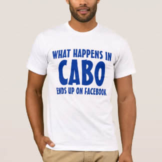 Camiseta O que acontece em Cabo acaba bem no Facebook