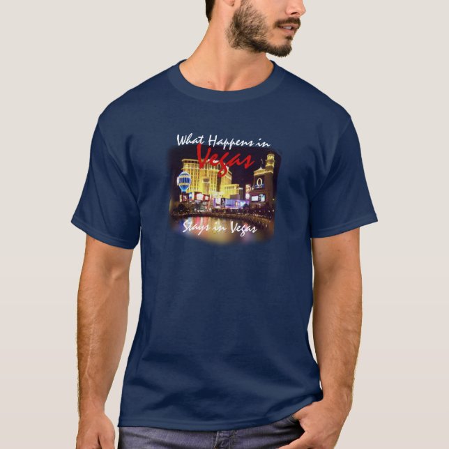 Camiseta O que acontece em estadas de Vegas em Vegas (Frente)