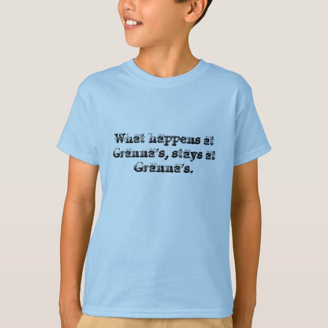 Camiseta O que acontece em Granna, permanece em Granna (Frente)