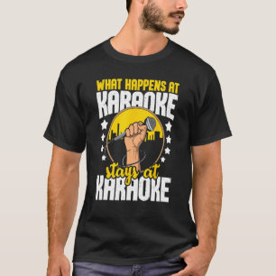 Camiseta O Que Acontece Em Karaoke Fica Em Karaoke - Música