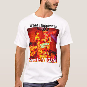 Camiseta O que acontece em Vegas, fica em Vegas com a camis