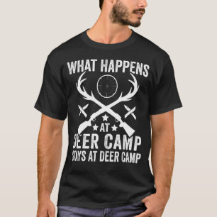 Camiseta O Que Acontece Fica No Campo De Deer Deer Hunting