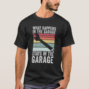 Camiseta O Que Acontece Na Garagem Fica No Gif De Garagem