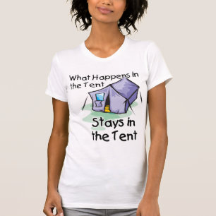 Camiseta O que acontece na tenda