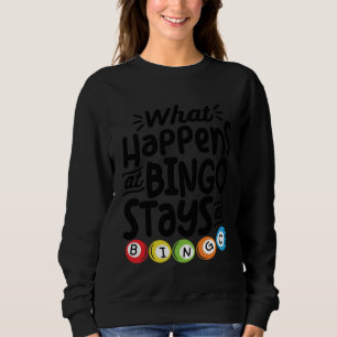 Camiseta O que Acontece no Bingo Fica no Bingo Loteria Bing