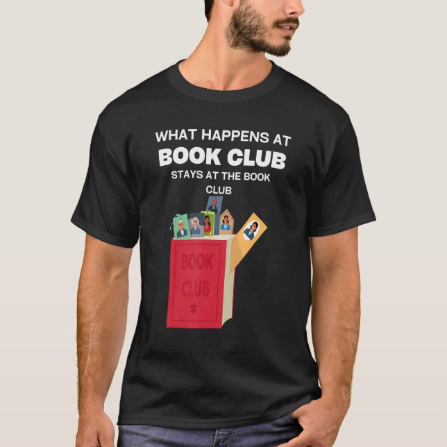 Camiseta O que acontece no Book Club fica no Book Club Rea (Frente)