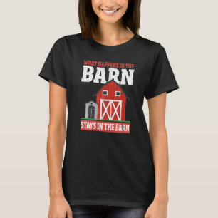 Camiseta O Que Acontece No Celeiro Fica No Agricultor De Ce