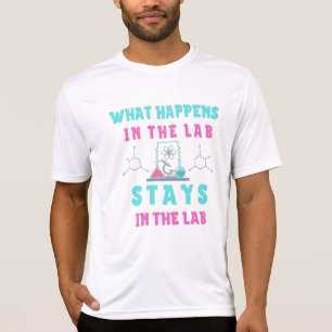 Camiseta O que acontece no laboratório fica na tecnologia