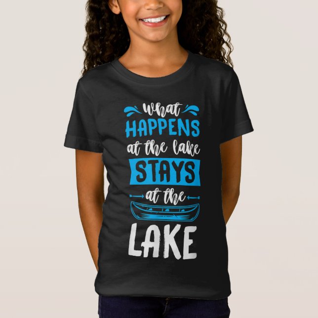 Camiseta O Que Acontece No Lago Permanece No Lago Paddle (Frente)