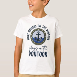 Camiseta O que acontece no pontão fica no pontão