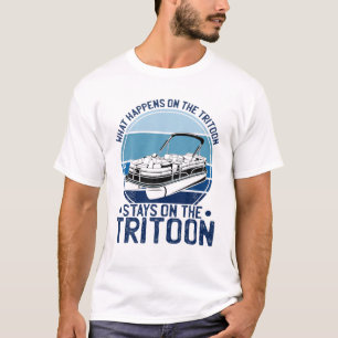 Camiseta O Que Acontece No Tritão Fica Na Tritona