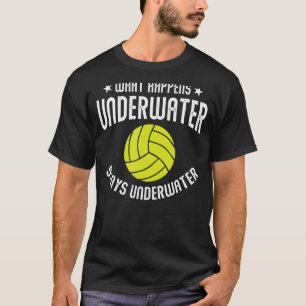Camiseta O Que Acontece Sob A Água Fica Embaixo Da Água P