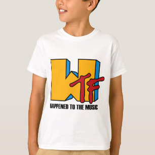 Camiseta O que aconteceu com a Música - Retro 80 engraçado