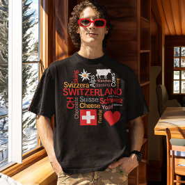 Camiseta O que amamos sobre a Suiça