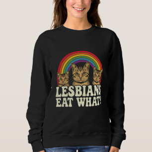 Camiseta O que as lésbicas comem Meme vintage do mês do org