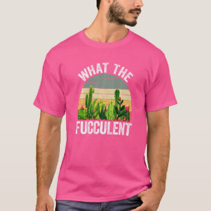 Camiseta O Que Cacto Fucculento Suculentas Jardinagem Ret