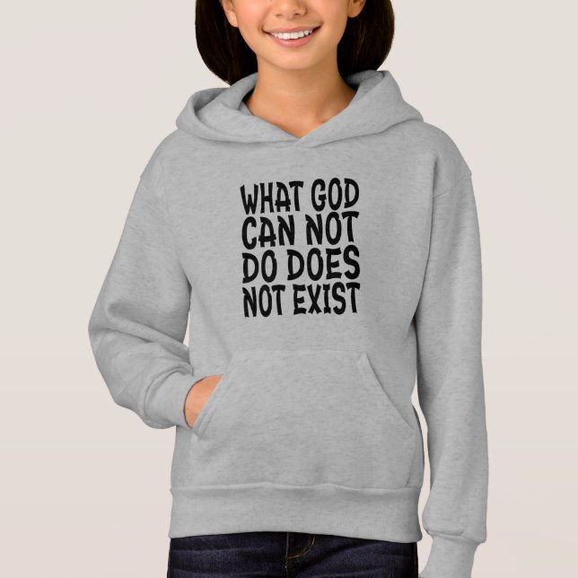 CAMISETA O QUE DEUS NÃO PODE FAZER NÃO EXISTE. (Frente)