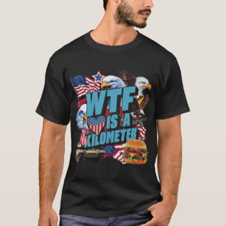 Camiseta O que diabos é um presente vintage de quilômetro p