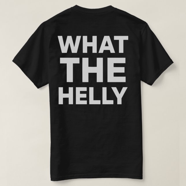 Camiseta o que diabos - WTHELLY Streetwear Fashion Music (Verso do Design)