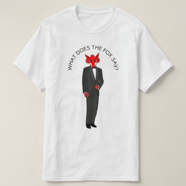 Camiseta O que diz a raposa? (Frente do Design)