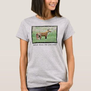 Camiseta O que diz a raposa?