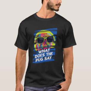 Camiseta O que diz o cão Raça o animal Pun A