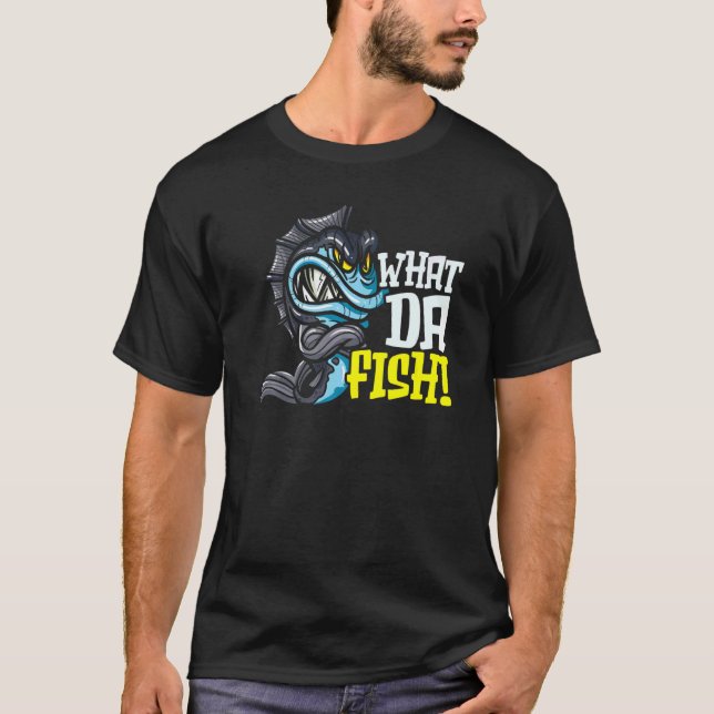 Camiseta O Quê Do Fish Piranha Sussurre Aquarista Fishkeepi (Frente)