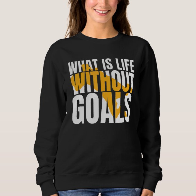 Camiseta O que é a vida sem objetivos (Frente)