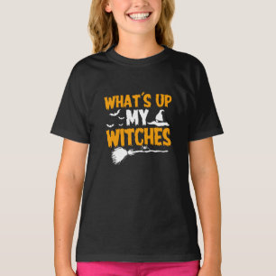 Camiseta O que é acima de minhas bruxas o Dia das Bruxas