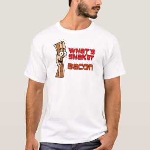Camiseta O que é bacon de Shakin com desenhos animados do
