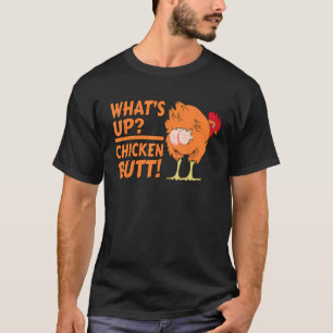 Camiseta O que é Bumbum de frango! - Pintinho Engraçado de