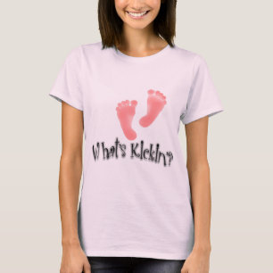 Camiseta O que é design da maternidade do Kickin'?